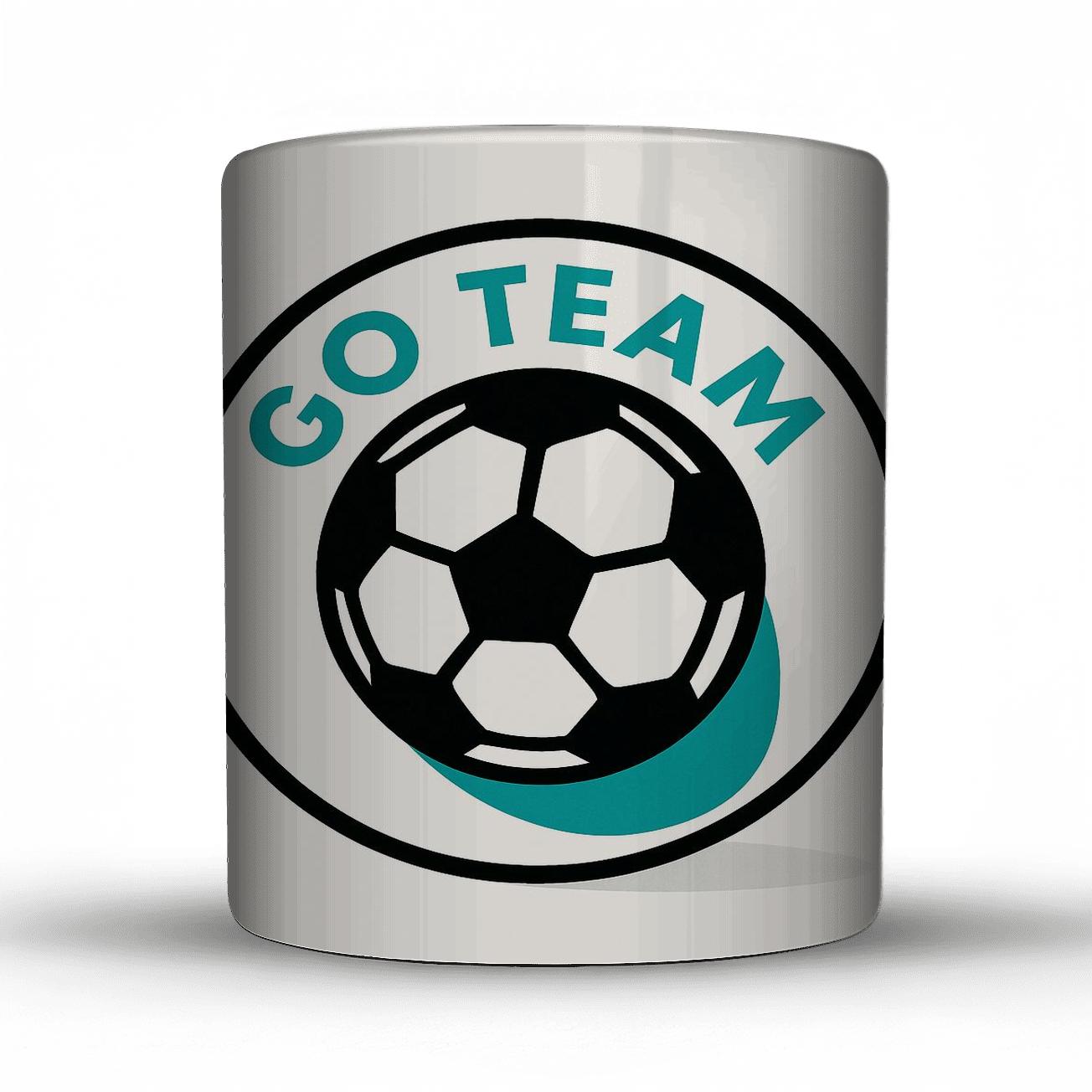 Victory Soccer Pentagons Badge travel mugs with handles