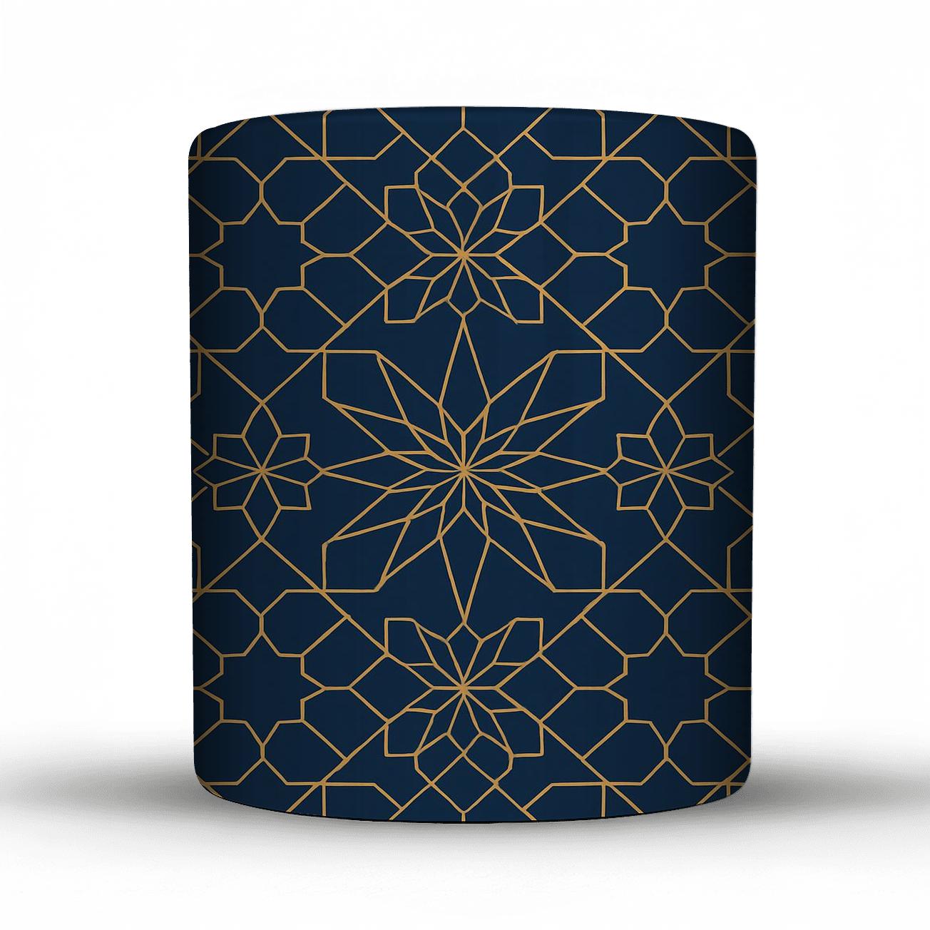 Starlit Tessellation Panel personalized mugs