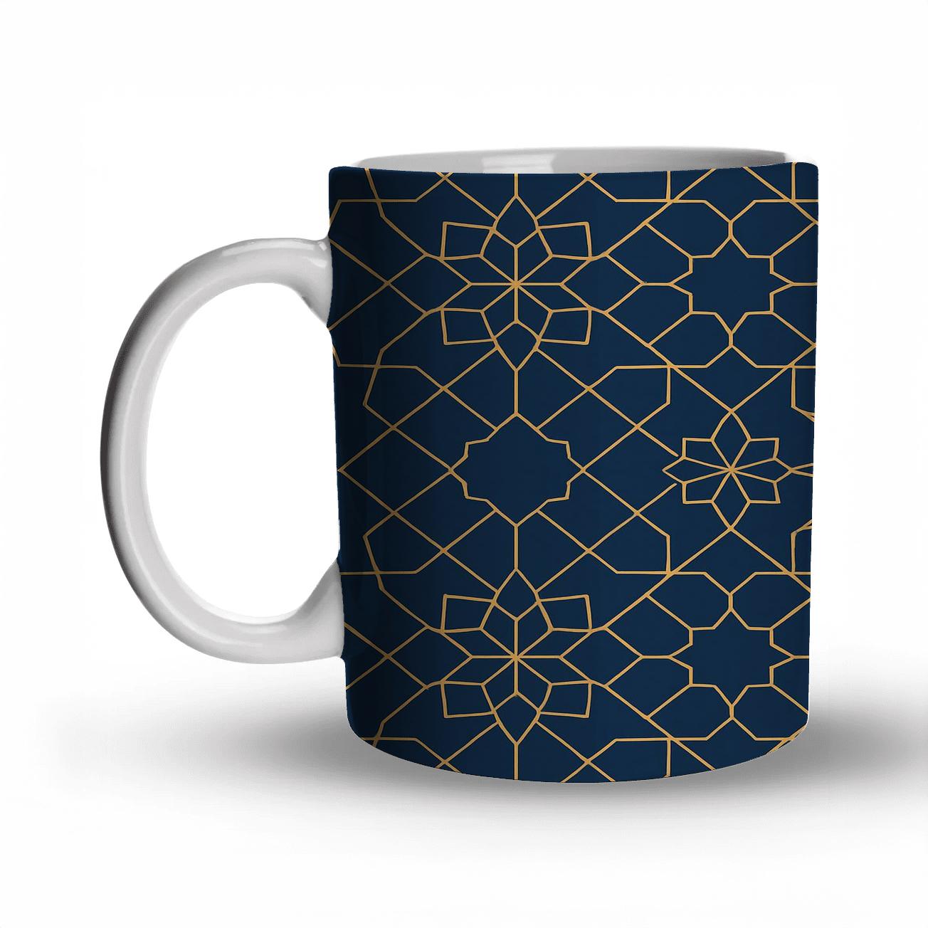 Starlit Tessellation Panel personalized mugs