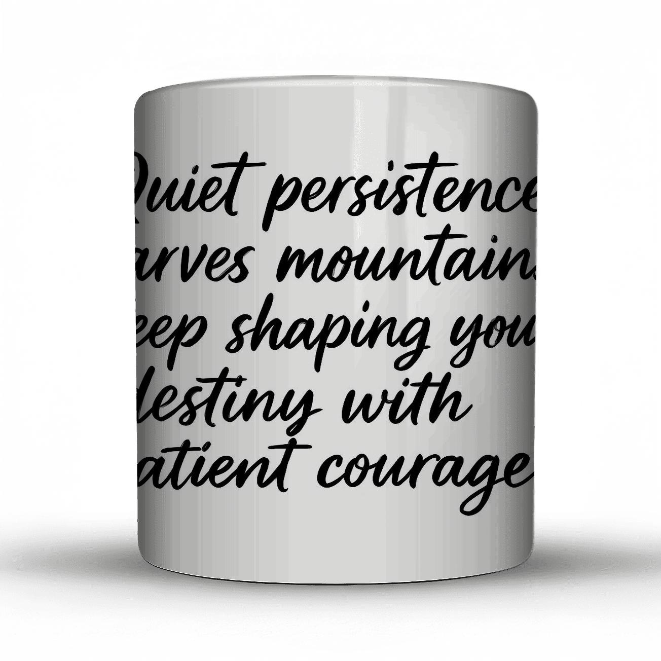 Canvas Of Perseverance Quote Art decorative mug sets