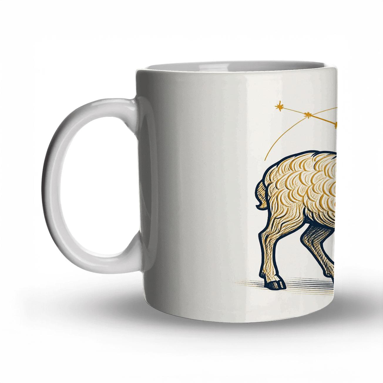 Zodiac Elegant Aries Ram insulated thermal mugs