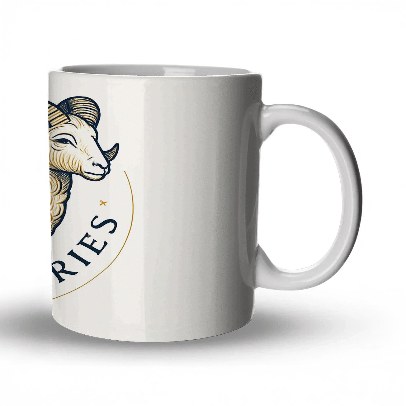 Zodiac Elegant Aries Ram insulated thermal mugs