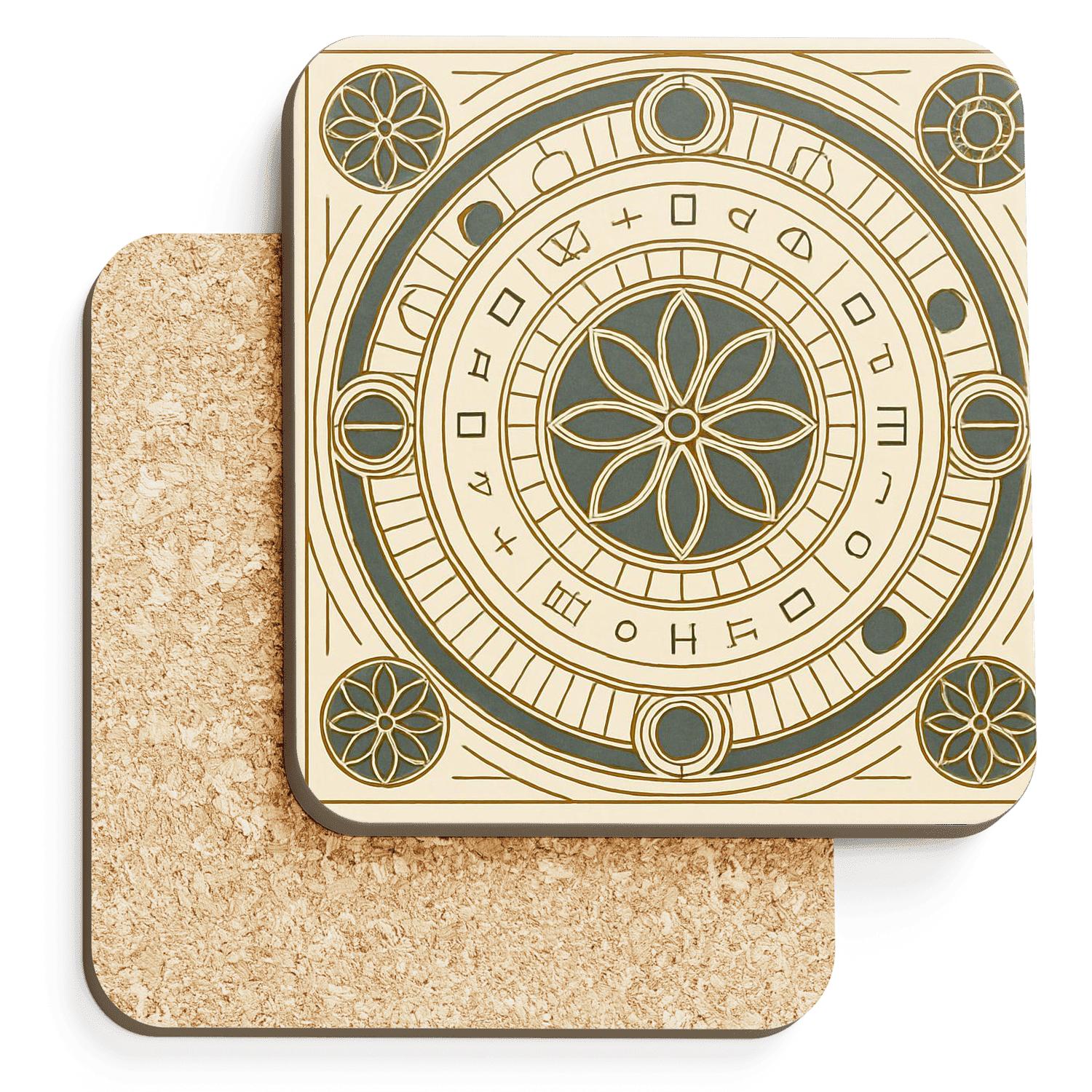 Orbiting Ornamentals coasters for home decor