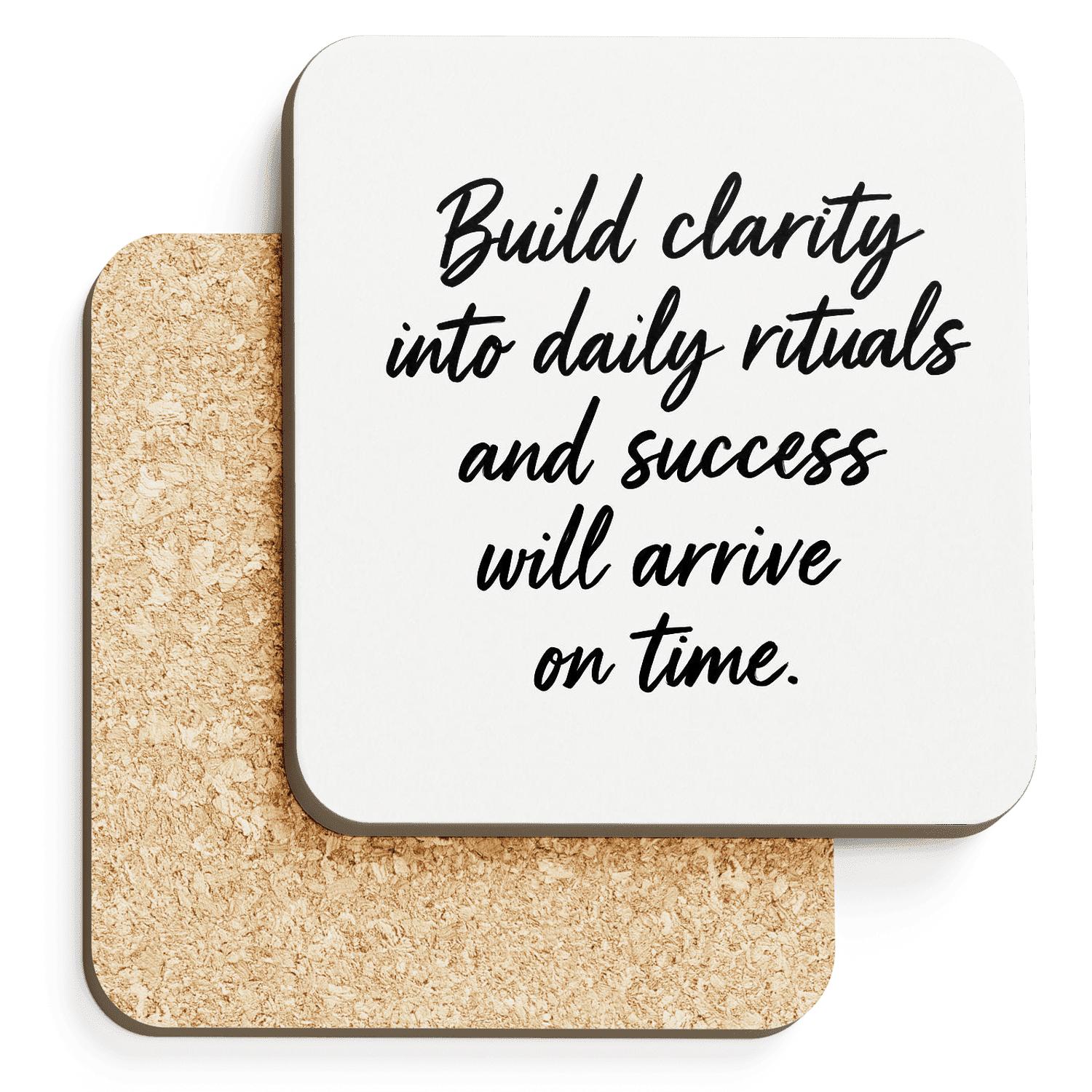 Daily Clarity elegant tabletop coasters