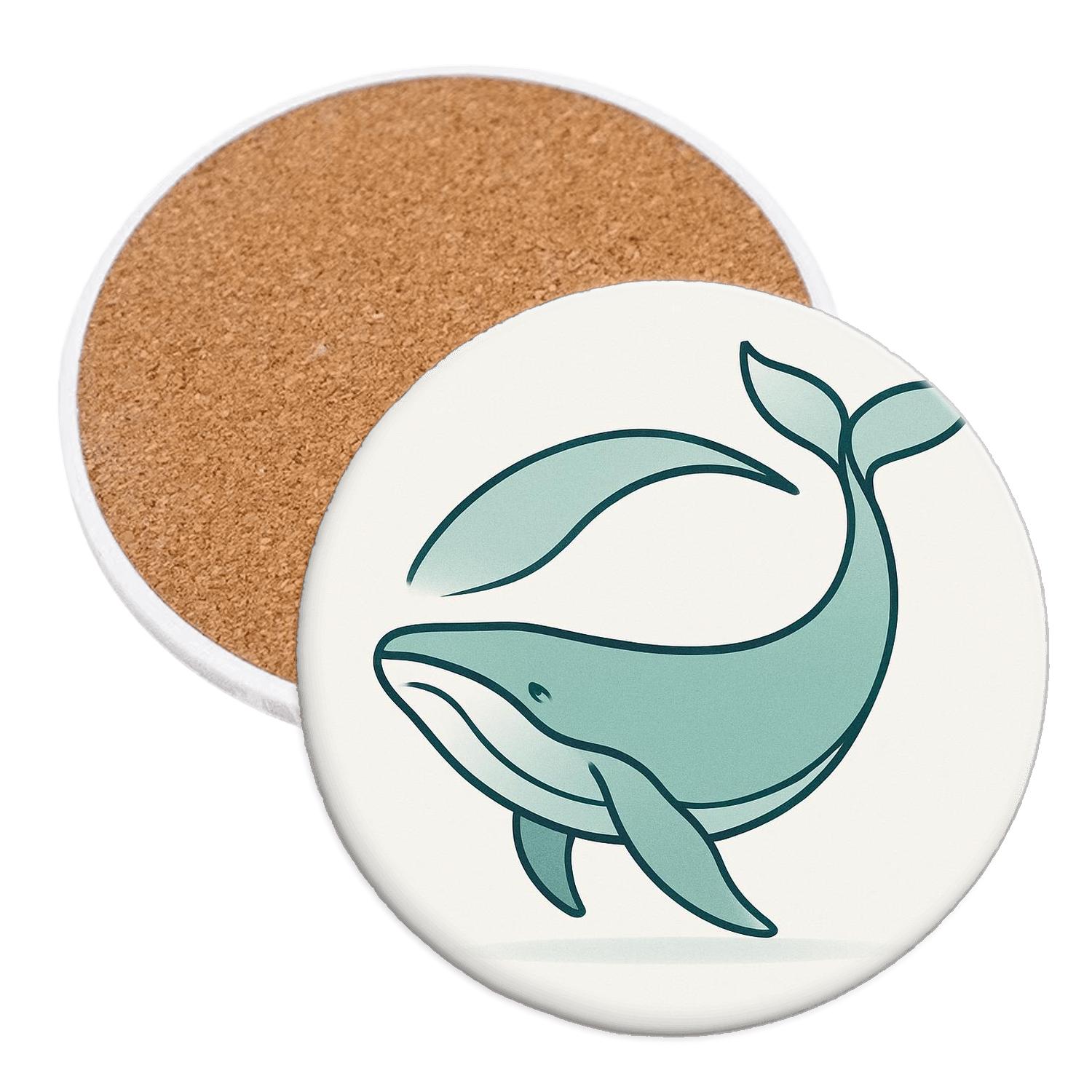 Pacific Whale Line personalized drink coasters