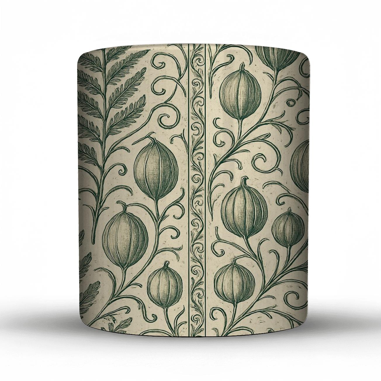 Botanical Engraving Vintage insulated thermal mugs
