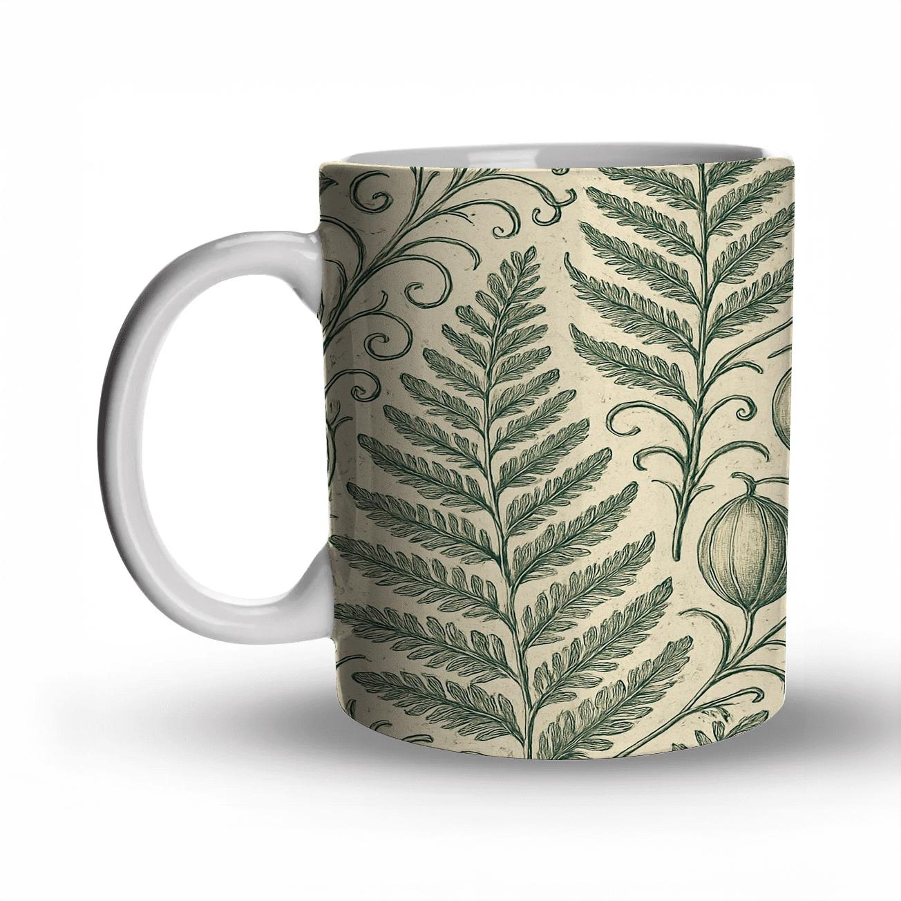 Botanical Engraving Vintage insulated thermal mugs