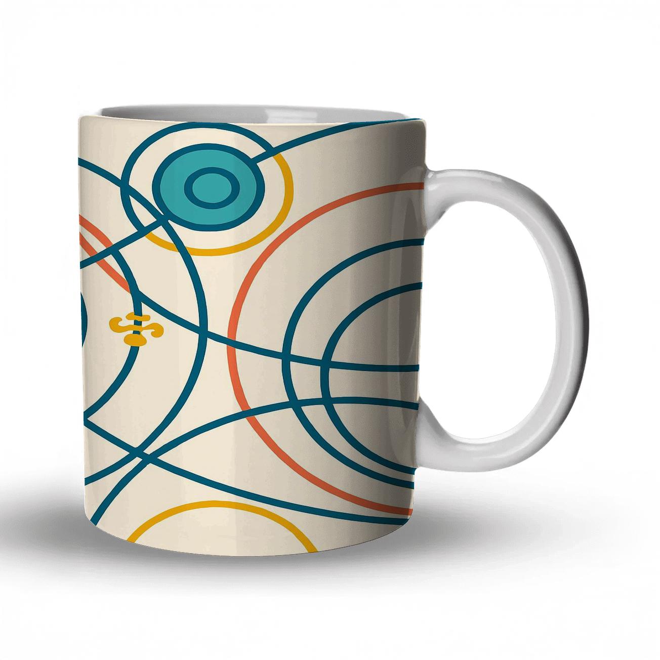 Orbit Line Tapestry premium drinkware mugs