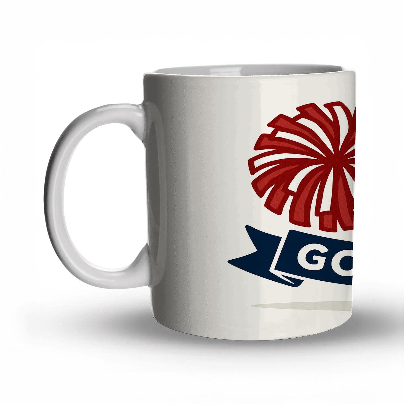 Pom Pom Go Team Crest travel mugs with handles