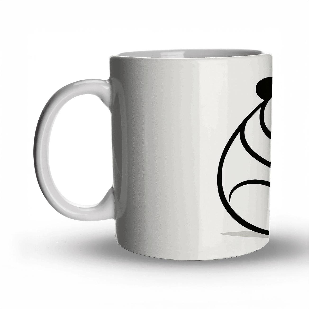Minimalist Panda Elegance decorative mug sets