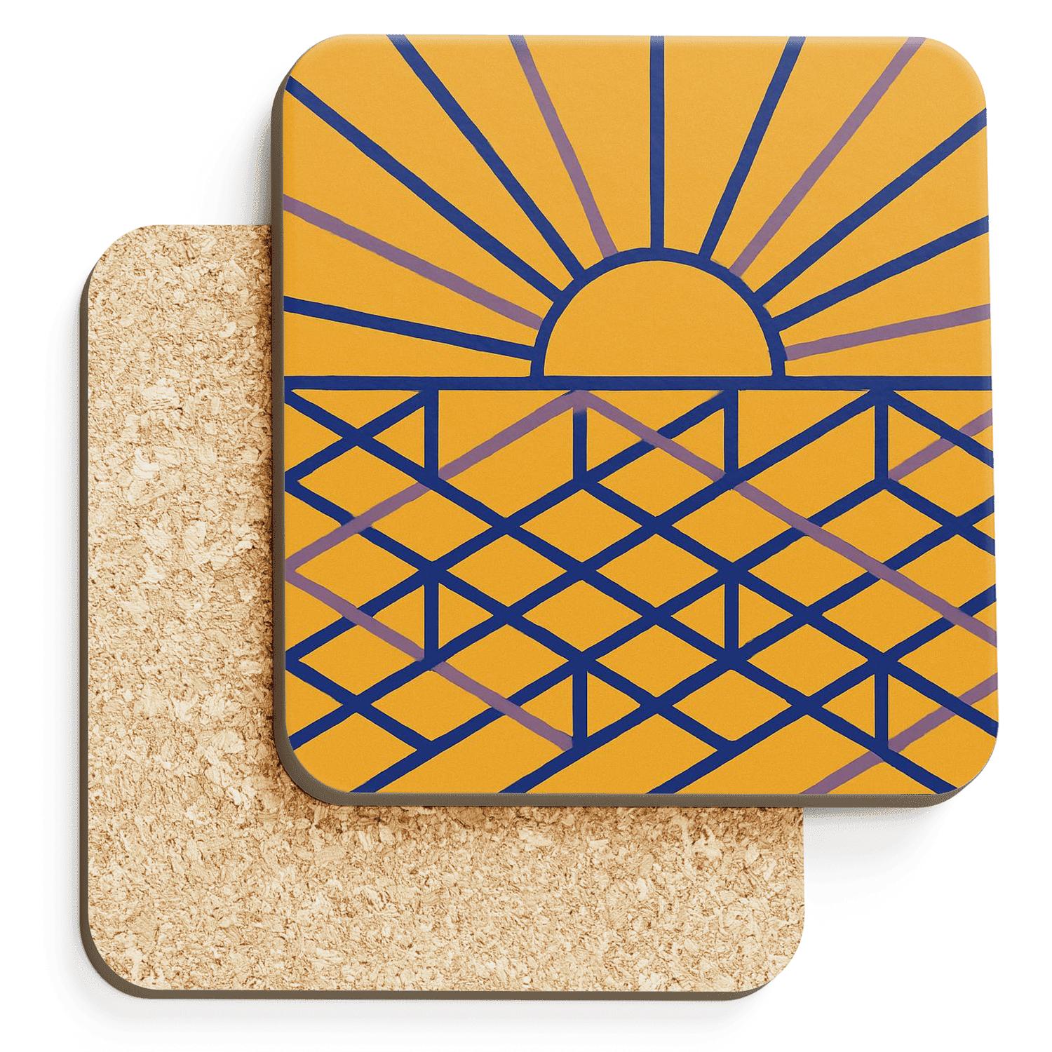 Solar Prism Weave coasters for home decor