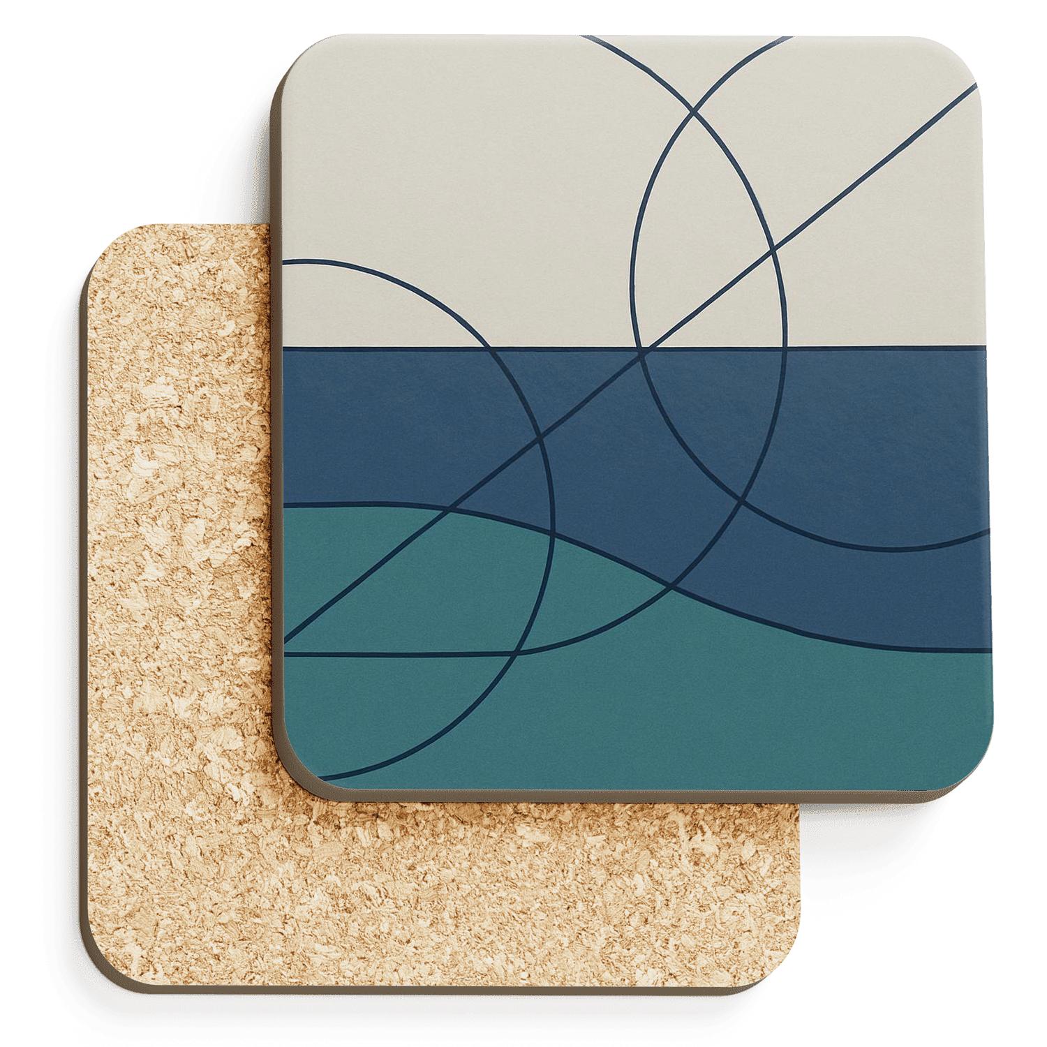 Geometric Tide coasters for home decor