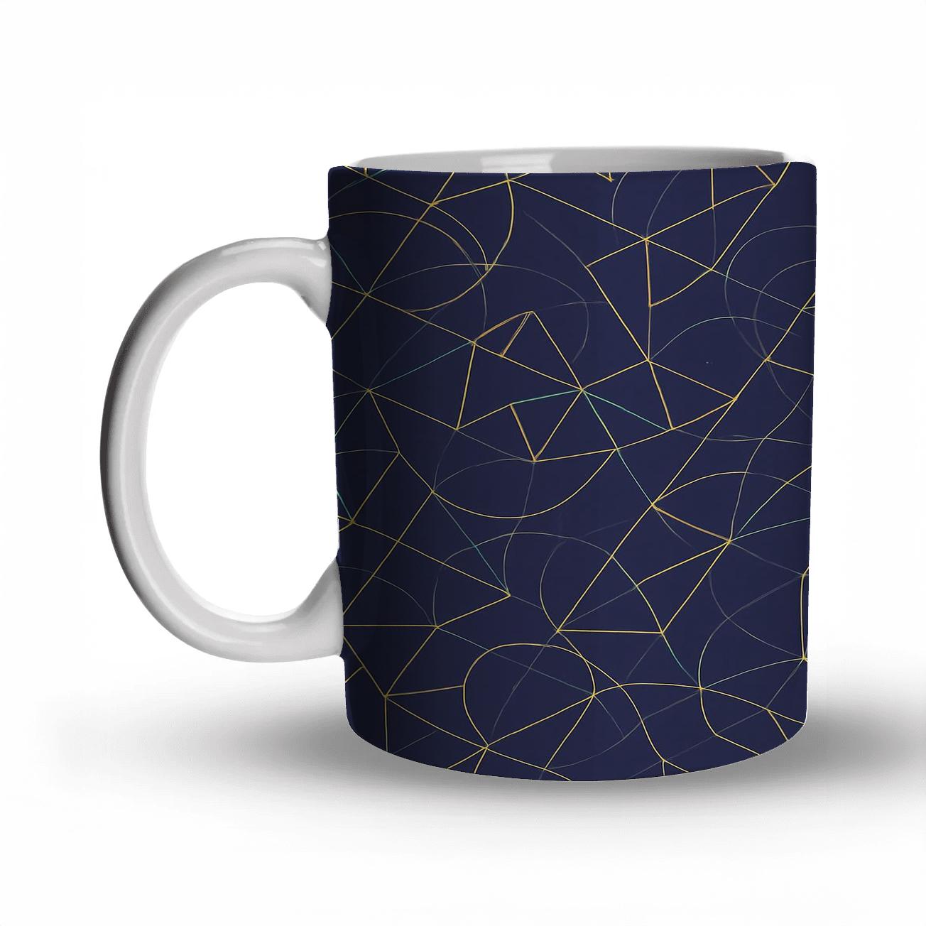 Aperiodic Minimalist Penrose Constellation personalized mugs