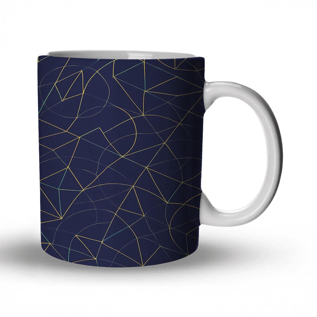 Aperiodic Minimalist Penrose Constellation personalized mugs