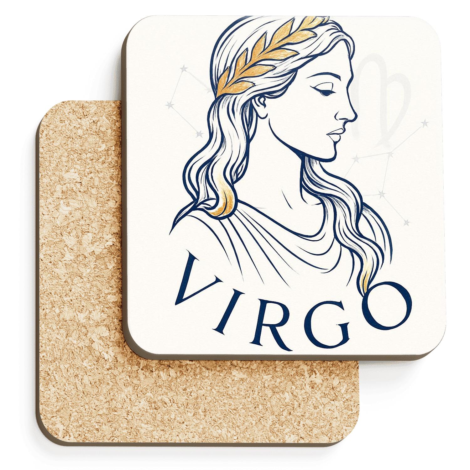 Virgo Maiden Icon decorative beverage coasters