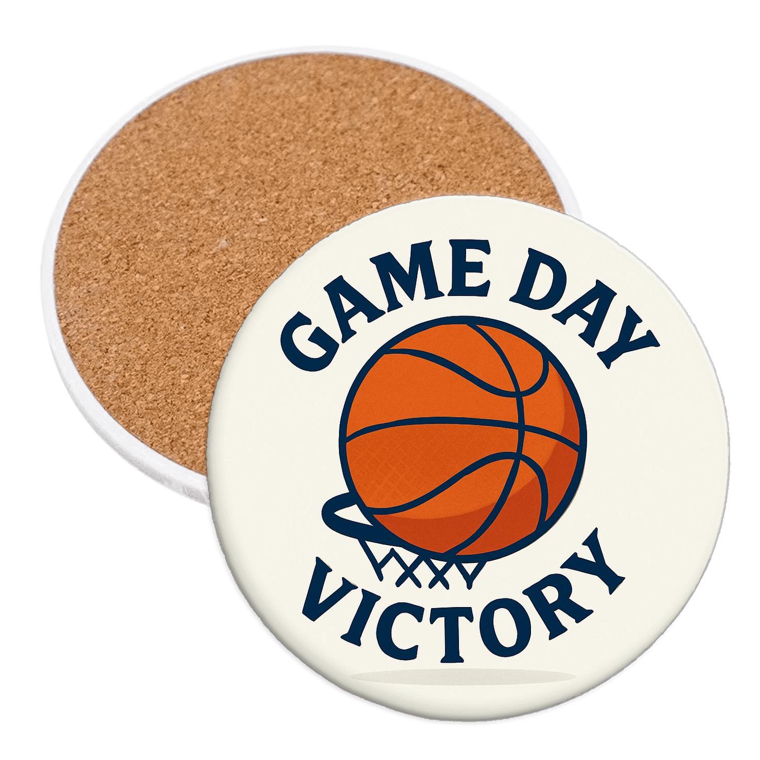 Basketball Net Emblem cork coaster sets