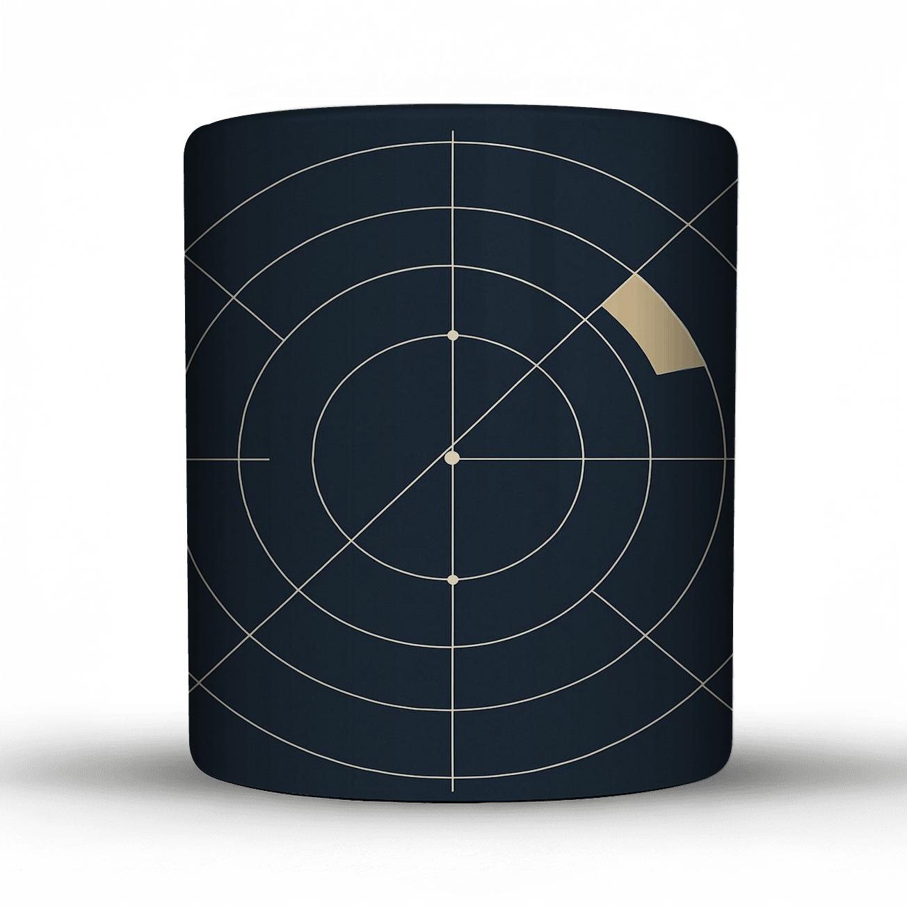 Minimalist Orbital Grid decorative mug sets