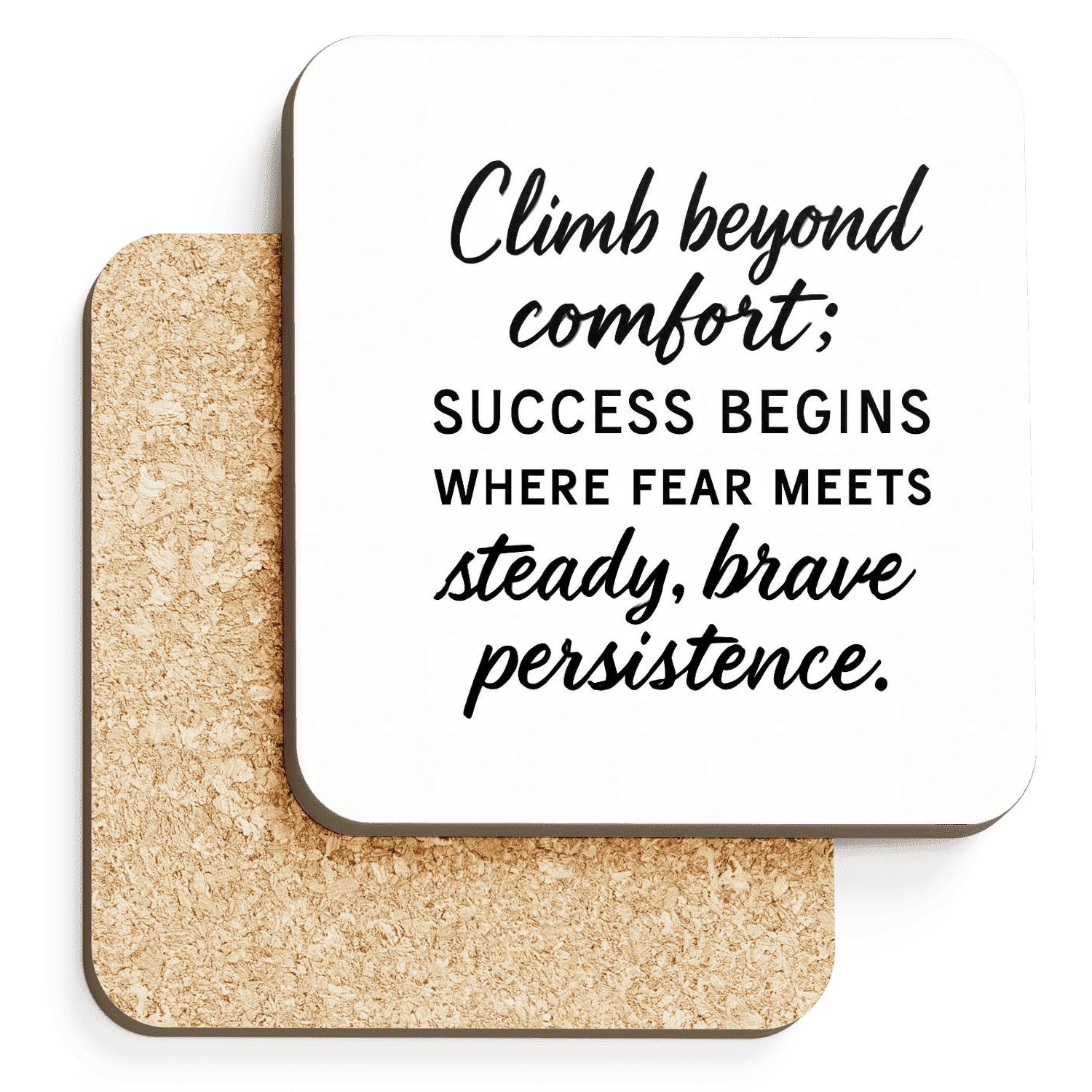 Steady Persistence decorative beverage coasters