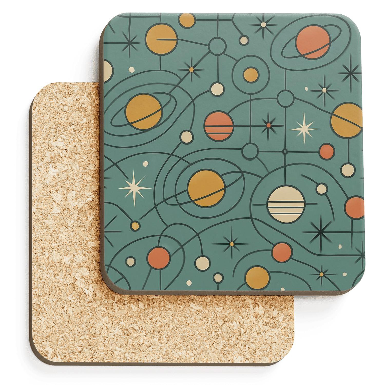 Atomic Celestial Repeat absorbent drink coasters