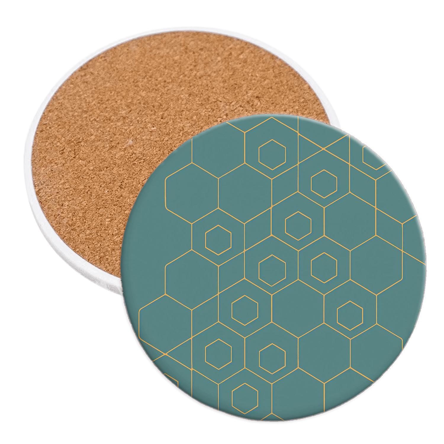 Bauhaus Lattice Harmony absorbent drink coasters