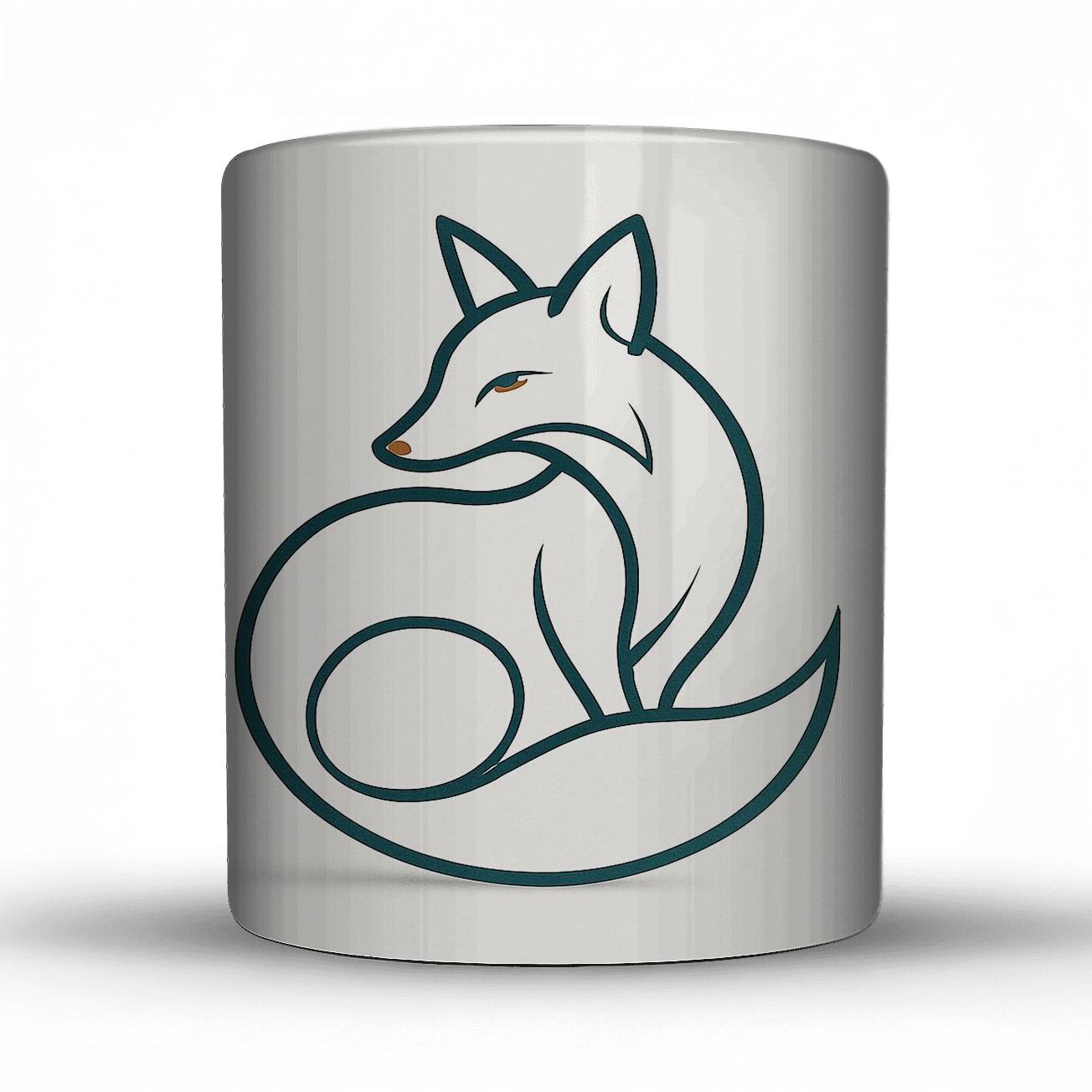 Midnight Fox Emblem gift mugs for occasions