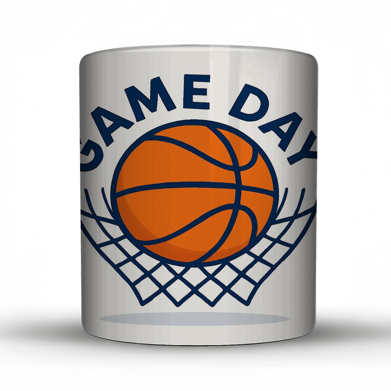 Basketball Net Minimalist custom printed mugs