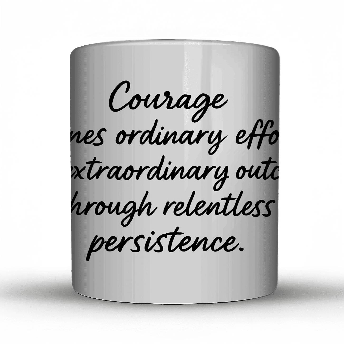 Refined Courage custom printed mugs