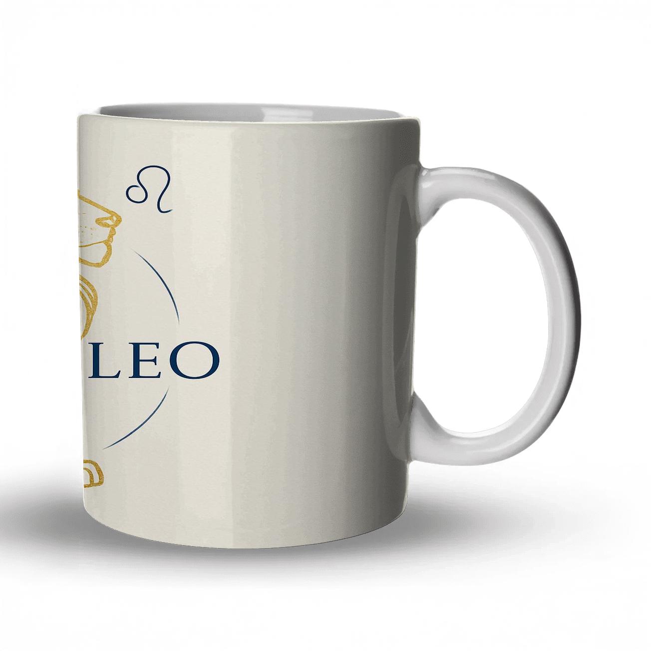 Leo Regal Line Art premium drinkware mugs