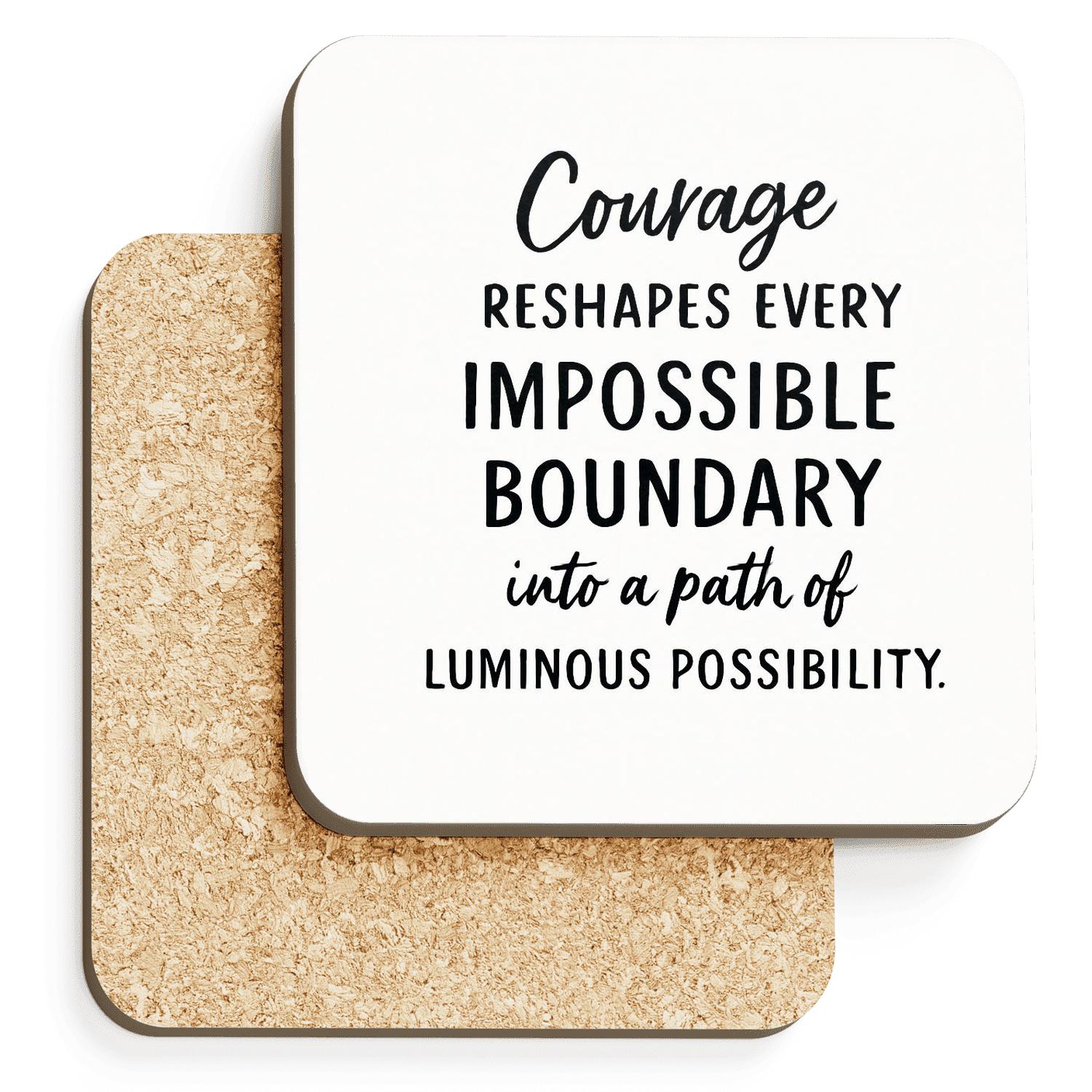 Luminous Possibility cork coaster sets