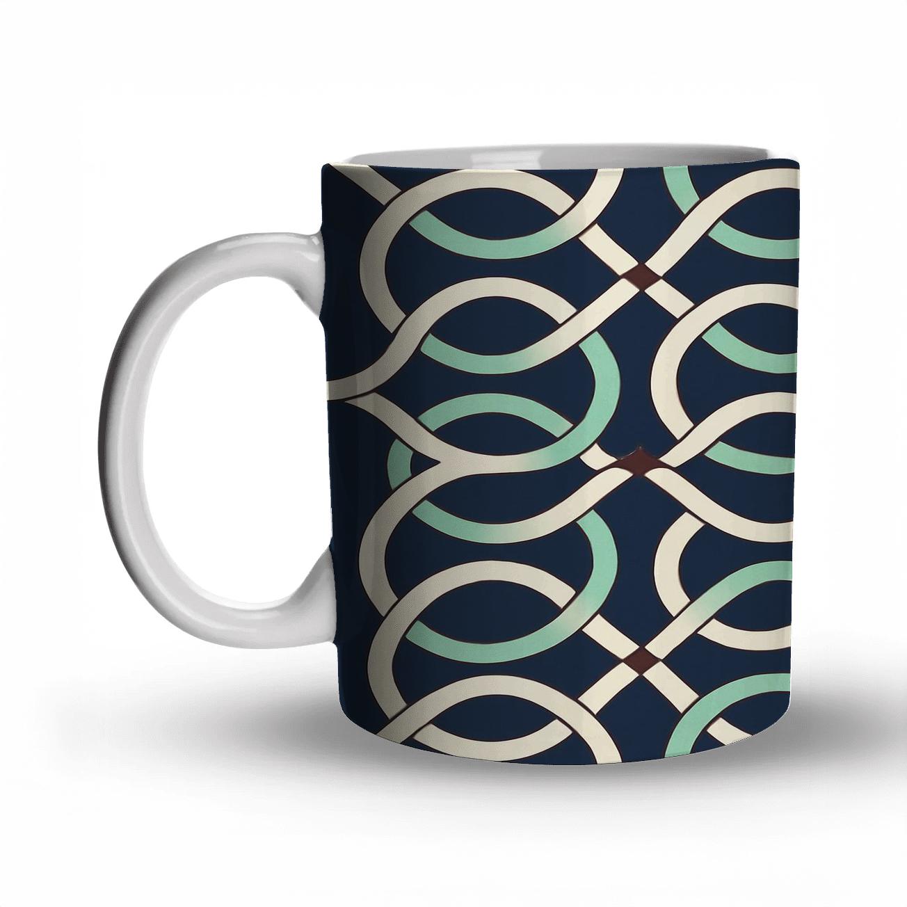 Cosmic Ribbon Op Ornament gift mugs for occasions