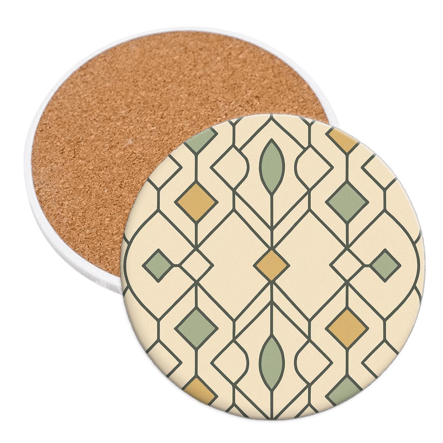 Zen Polygon Weave coasters for home decor