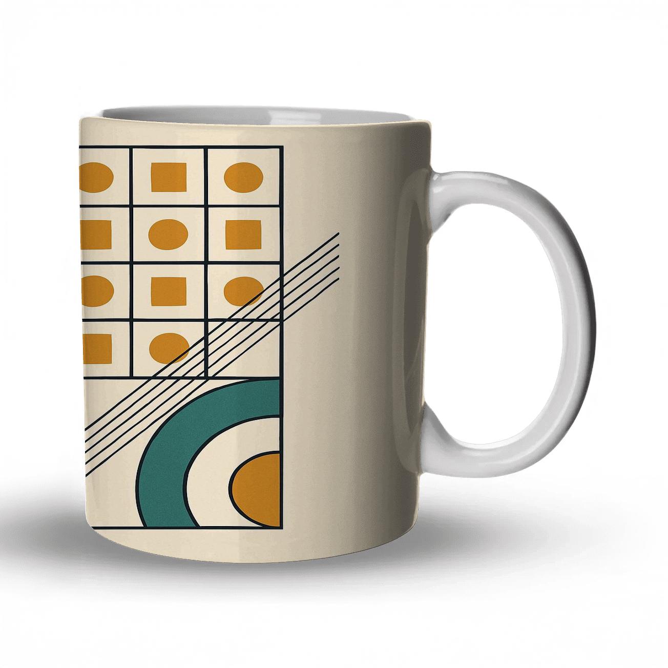 Modular Radiant Grid personalized mugs