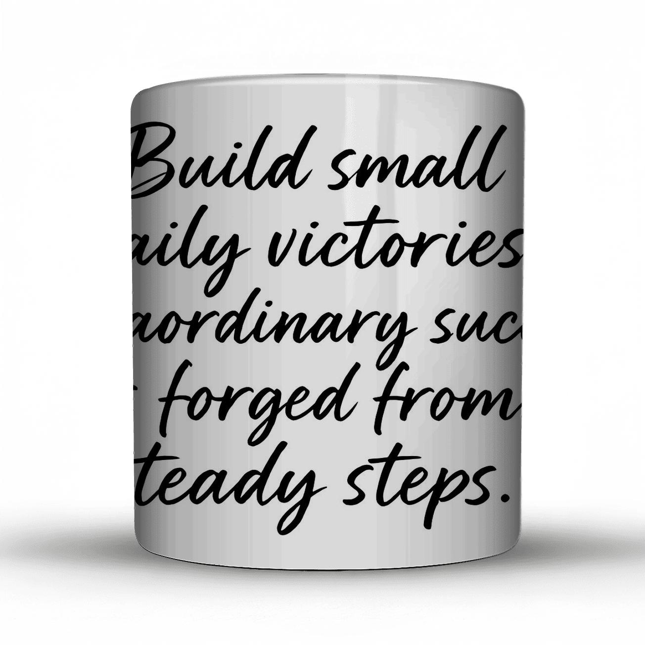 Steady Steps To Extraordinary Success insulated thermal mugs