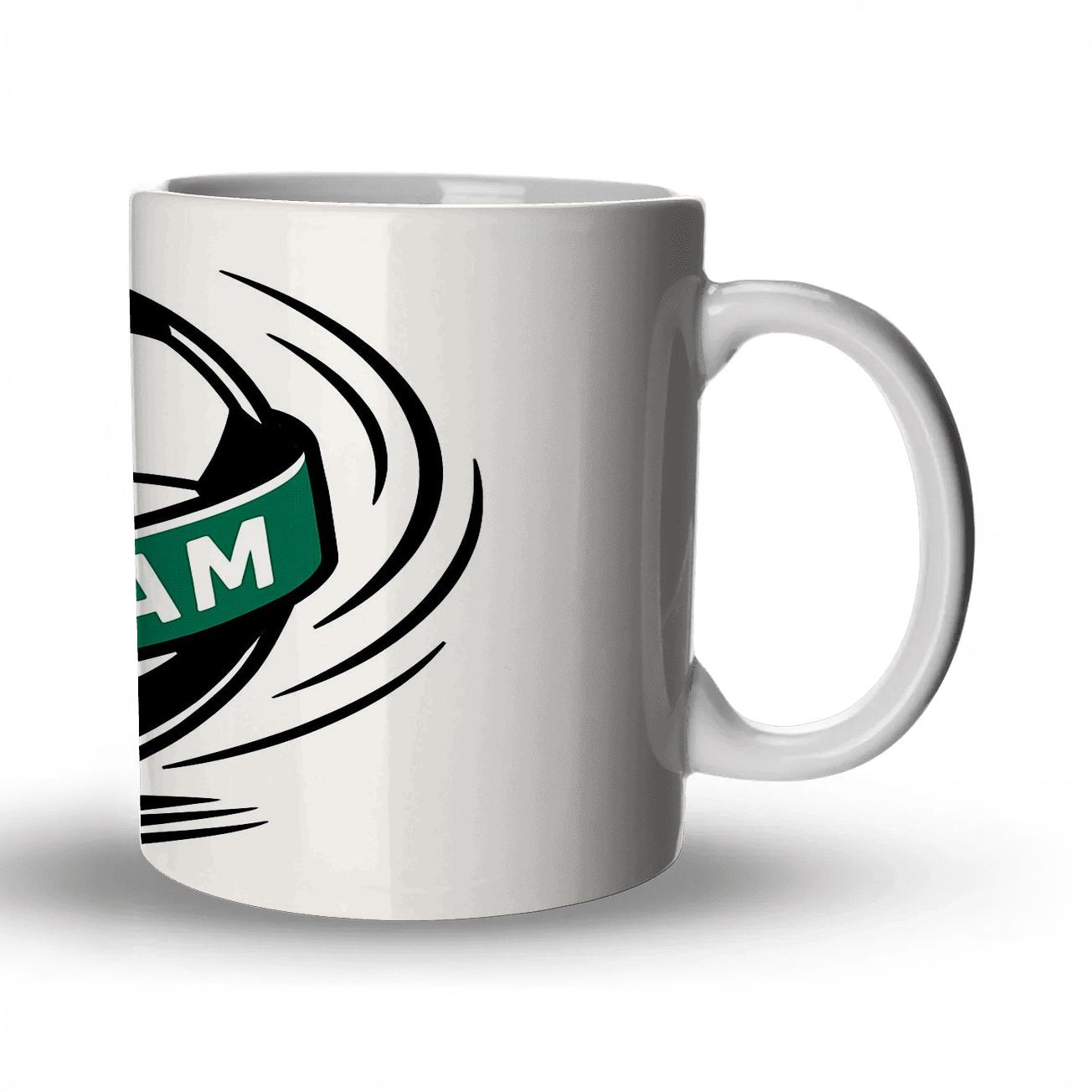 Soccer Retro Pentagons novelty coffee mugs