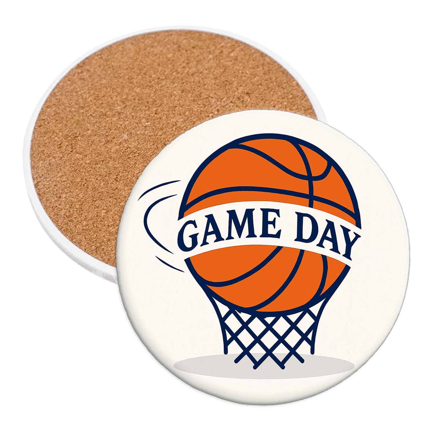 Basketball Net Dynamics custom engraved coasters