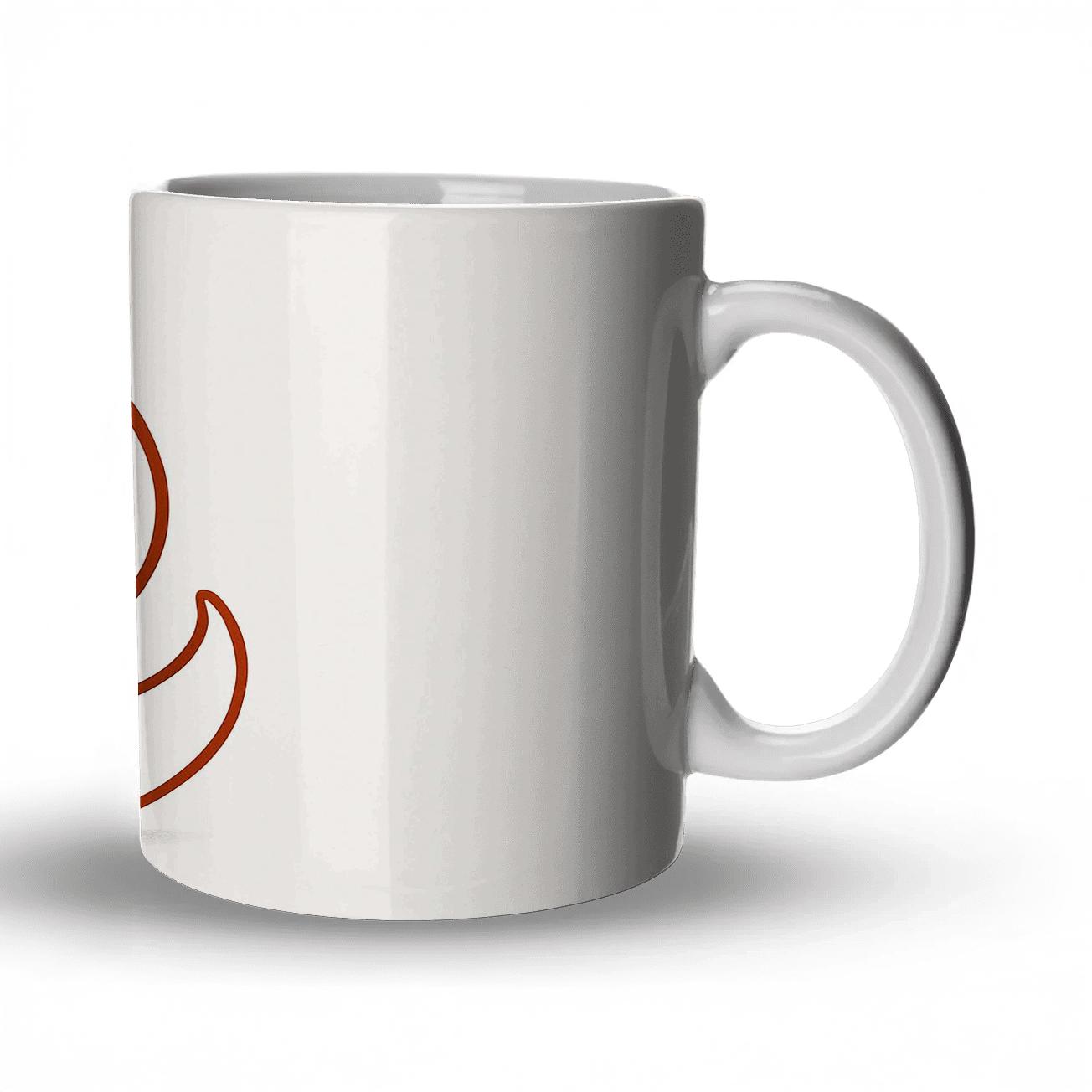 Minimalist Fox Wrap personalized mugs