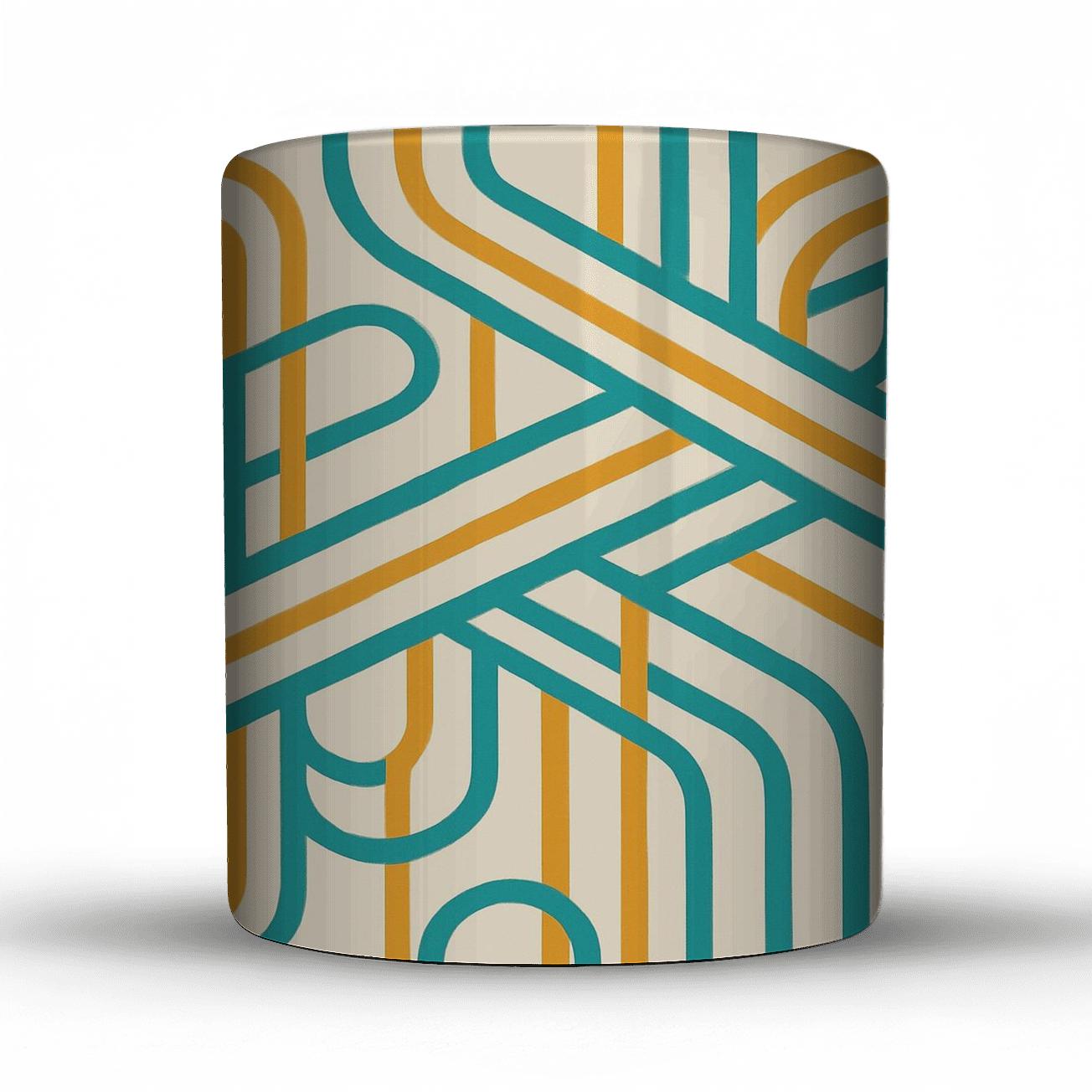Solar Ribbon Grid gift mugs for occasions