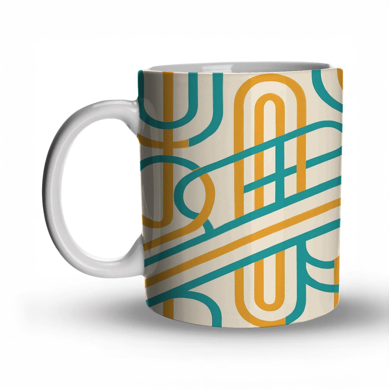 Solar Ribbon Grid gift mugs for occasions