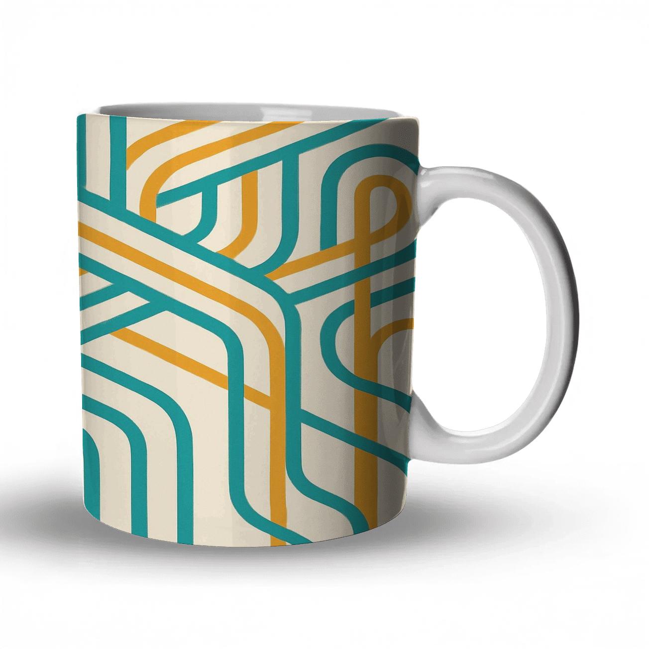 Solar Ribbon Grid gift mugs for occasions