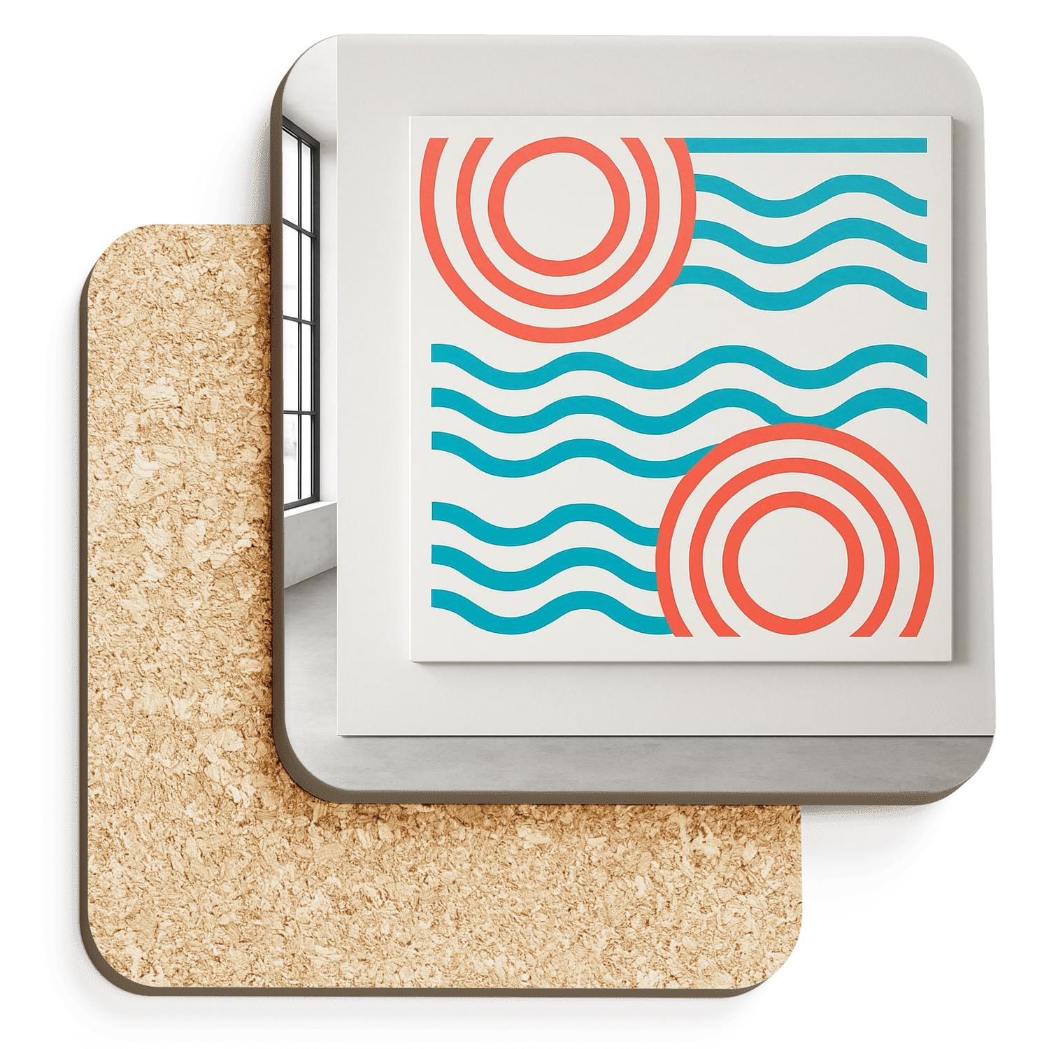 Solar Line Tapestry personalized drink coasters