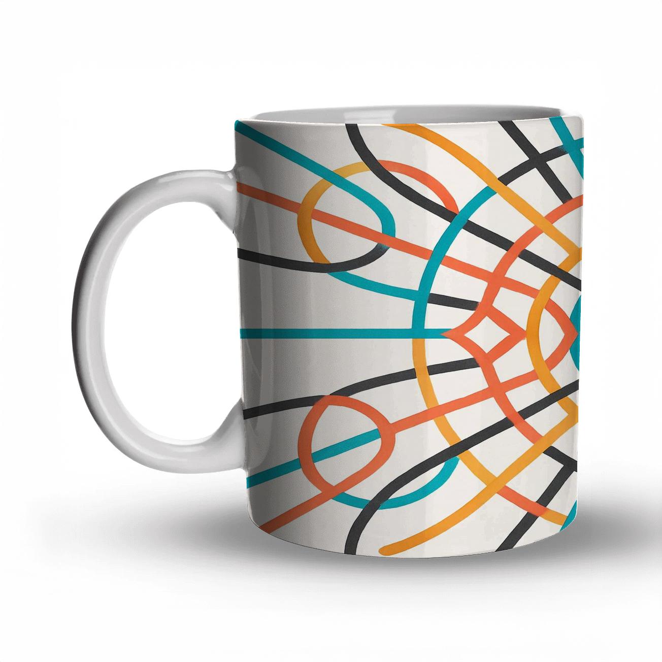 Solargraphic Weave custom printed mugs