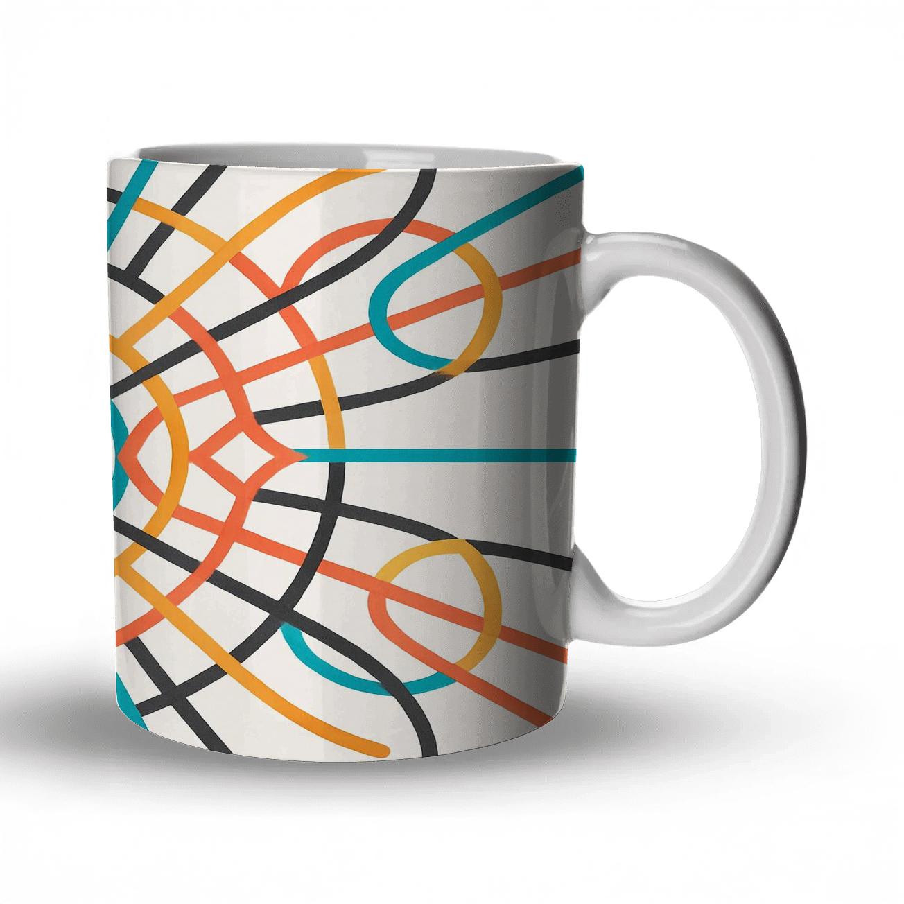 Solargraphic Weave custom printed mugs
