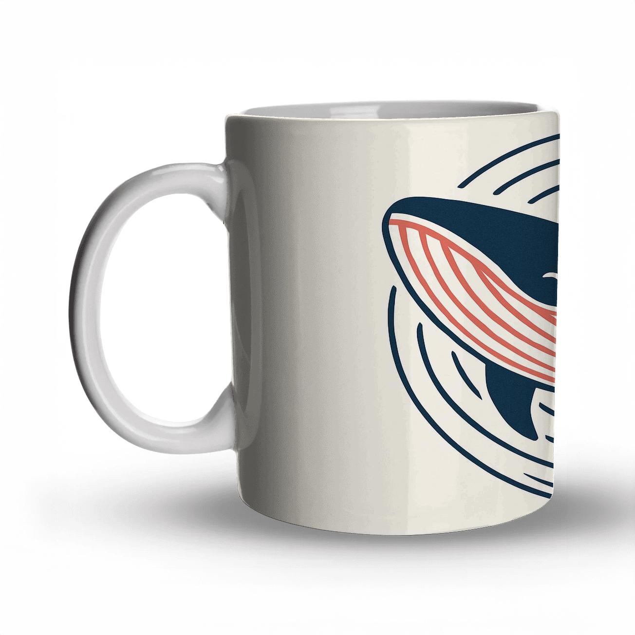 Serene Whale Spiral insulated thermal mugs