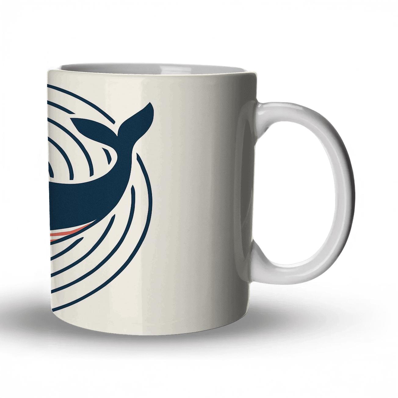 Serene Whale Spiral insulated thermal mugs