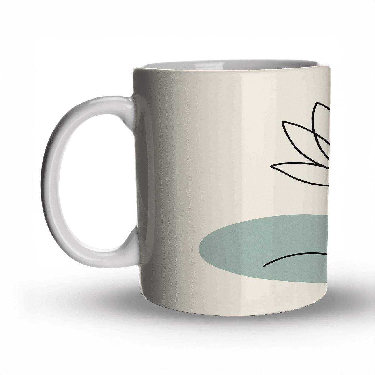 Lotus Line Harmony ceramic coffee mugs
