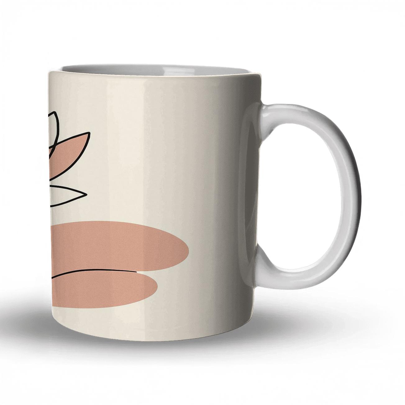 Lotus Line Harmony ceramic coffee mugs