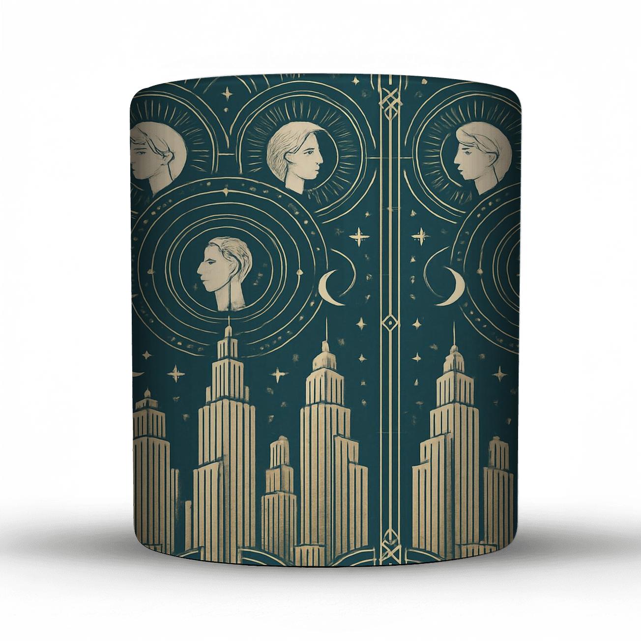 Art Deco Celestial Panel novelty coffee mugs