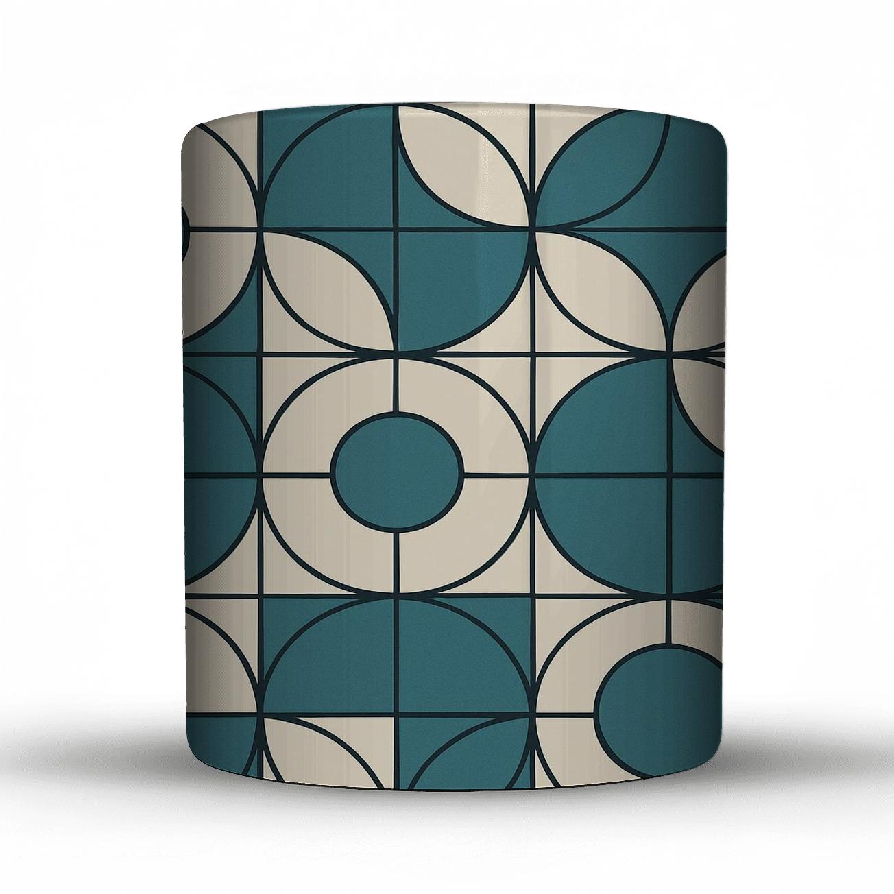 Modular Circle Grid novelty coffee mugs
