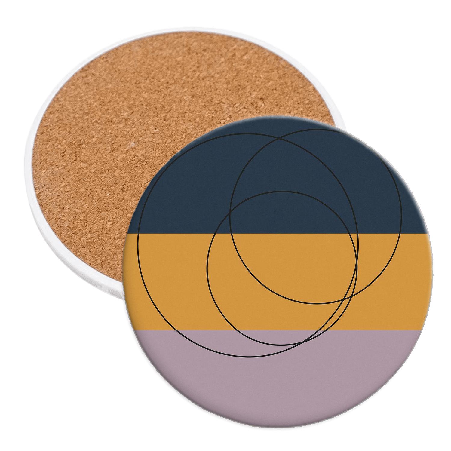 Orbit Lines custom engraved coasters