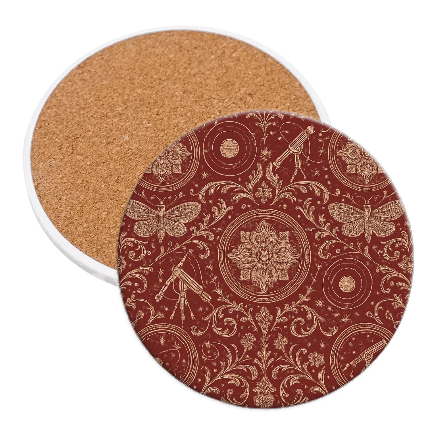 Victorian Astral Lace decorative beverage coasters